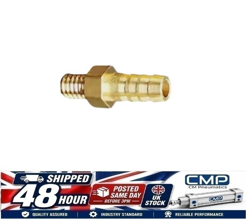 6mm brass barb - 6mm, hose