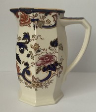 Mason's Mandalay Blue Octagonal Jug 
