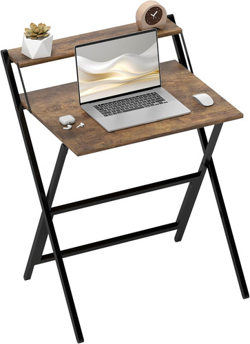 Folding desk with monitor - folding,