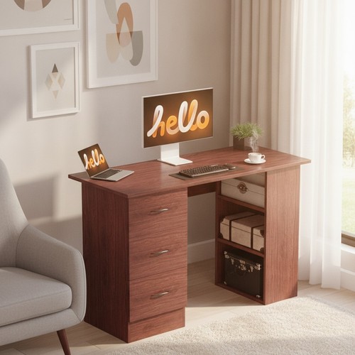 Homcom walnut brown - homcom,
