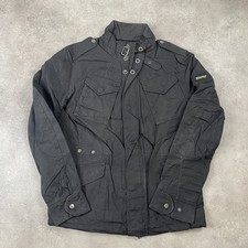 Woolrich Military Jacket Mens Small Field Utility Coat, Black