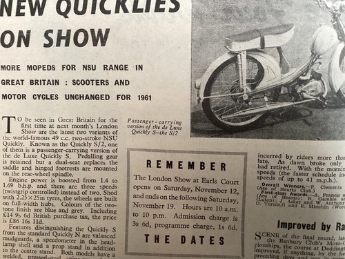 Nsu quickly period 1960 - nsu,