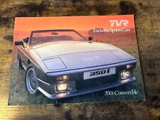 TVR RANGE BROCHURE FOLD OUT UK
