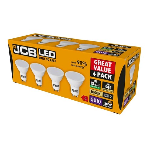 Jcb led gu10 - 345lm, 3,000k