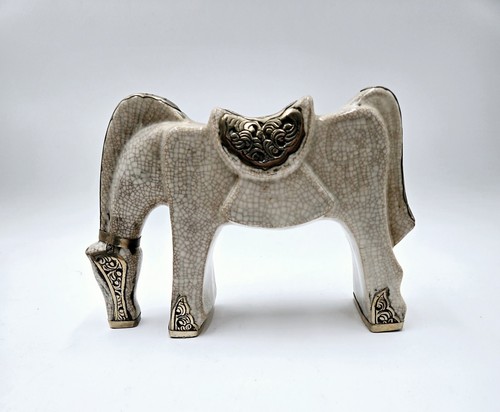Vintage ceramic horse figurine - ceramic,