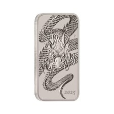 AUSTRALIA DRAGON BAR 2025 1 oncia argento 9999 silver oz in capsula