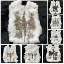1/3/5/10pcs Natural Spotted Rabbit Skin Pelt Real Fur Tanned Leather Hides Craft