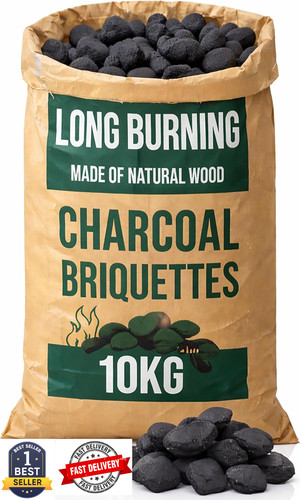 Charcoal briquettes 10kg - charcoal,