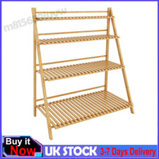 Ladder Shelf Bamboo Storage