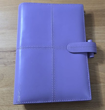 RARE! FILOFAX PERSONAL CROSS LILAC ITALIAN LEATHER PERSONAL ORGANISER - VGC!