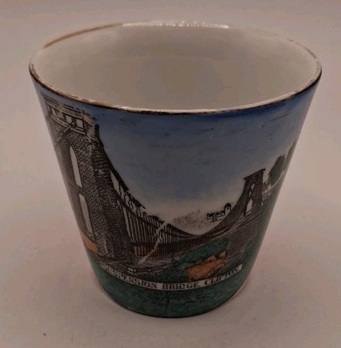 Pink lustre ware souvenir - pink,
