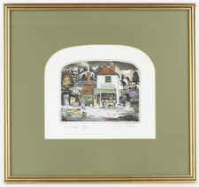 GRAHAM CLARKE, 'REG'S VEGS', LIMITED EDITION COLOUR ETCHING PRINT 83/300, SIGNED