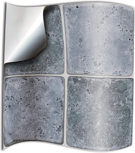 Grey kitchen tile - kitchen, stickers