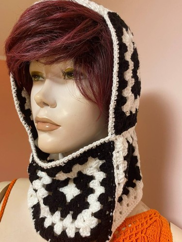 Handmade granny square hood - handmade,
