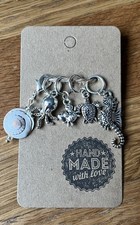 Handmade Progress Keeper & Stitch Markers For Knitting & Crochet