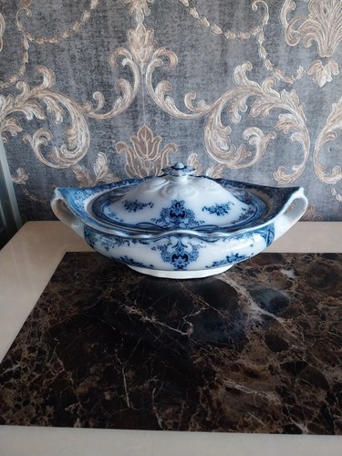 Antique blue and white - blue,