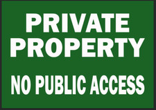 Private Property no public