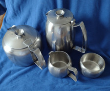 Old Hall Connaught Stainless Steel 4 Piece Teaset 1.5 pint Teapot