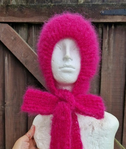 Knitted adult luxury bonnet - knitted,