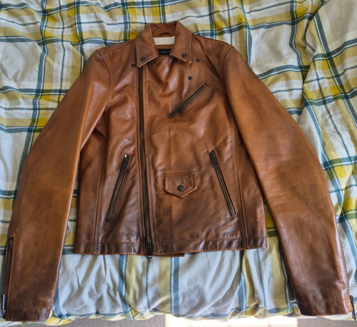 Dsquared2 leather biker jacket - dsquared2,