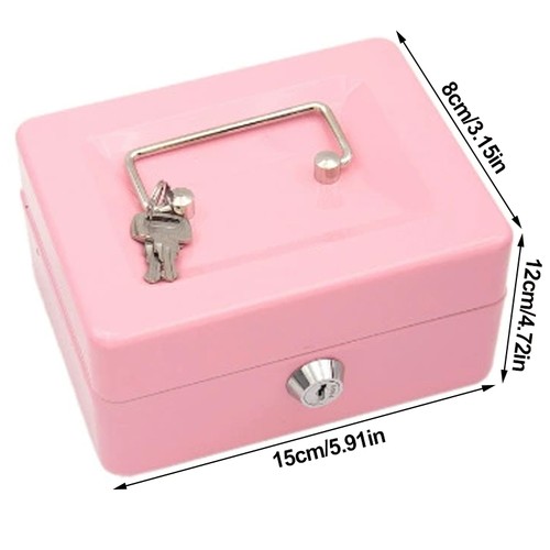 Metal cash box money - metal, bank