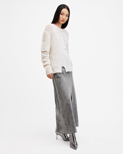 Allsaints women ivory alpaca - women's,