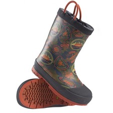 BOYS WATERPROOF WELLINGTON BOOTS FUR GIRLS KIDS CHILDRENS WELLIES MEMORY FOAM SZ