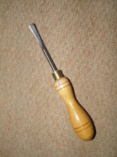 Vintage Saddlers Bridle Harness Makers Leather Flat Edging Tool. Size 2