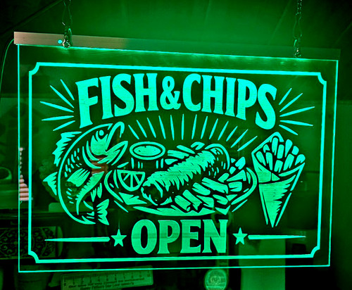 Light fish and chip - up,