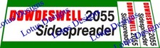 Dowdeswell Muck Spreader stickers / decals