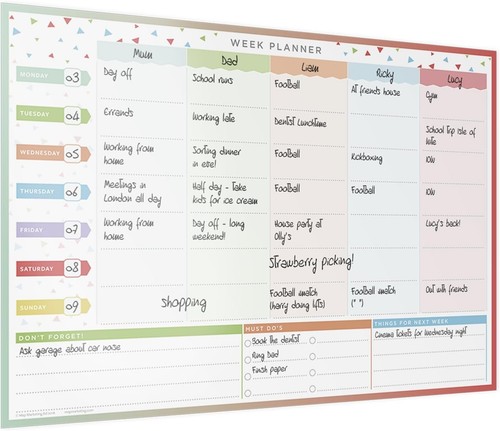 Weekly wall planner 6 - planner,