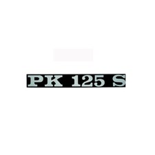 Emblem lettering Pk125s 2 pins 132x17mm for Vespa V N 50 PK R 125 XL2 S l