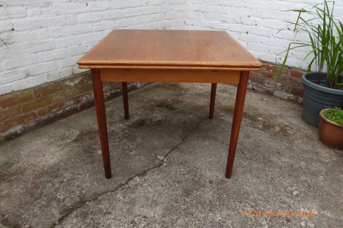 Mid century teak dining table - mid,