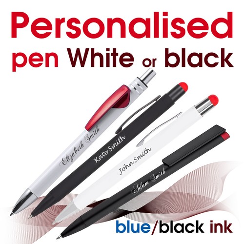Personalised metal pen - , white