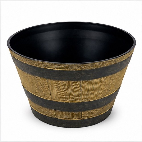 Half barrel planter pot - planter,