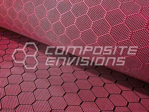Carbon fiber red aramid hybrid - carbon,