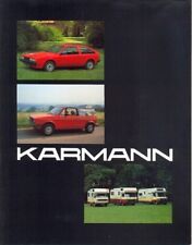 KARMANN VW Scirocco 2 Golf 1 & Camper vans original colour car sales brochure