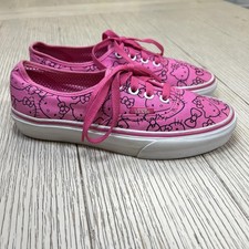Vans Hello Kitty Shoes Womens Size 6 Pink Canvas Lace Up Skate Sneakers