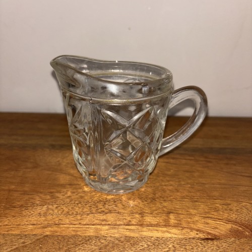 Vintage cut glass gravy - vintage, mint