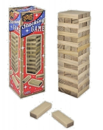 54pcs wooden tumbling tower - tumbling,