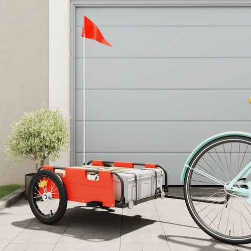 Cargo bike trailer orange - trailer,