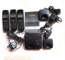 Siemens Gigaset AL410A Cordless Dect phone with Answering Machine-3 Handsets