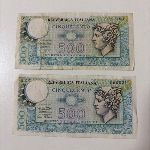 Italy old 500 lira banknotes - 500,