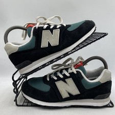 New Balance 574 Black Suede