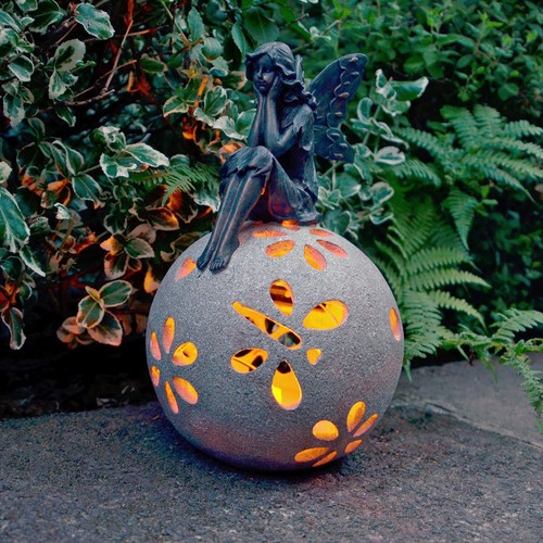 Sitting angel solar light - angel,