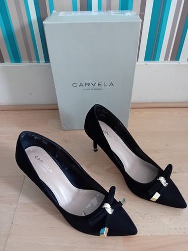 Kupid black suedette - black, carvela