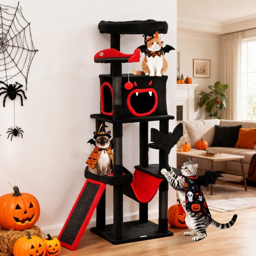 Gothic cat tree - for, halloween