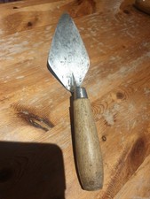 VINTAGE RARE BRADES WHS HUNT & SONS ENGLAND BRICK POINTING TROWEL MASONS CAST #1