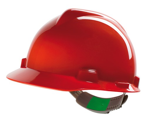Msa gard safety - helmet, red