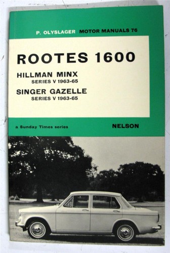 Rootes 1600 hillman minx - rootes,